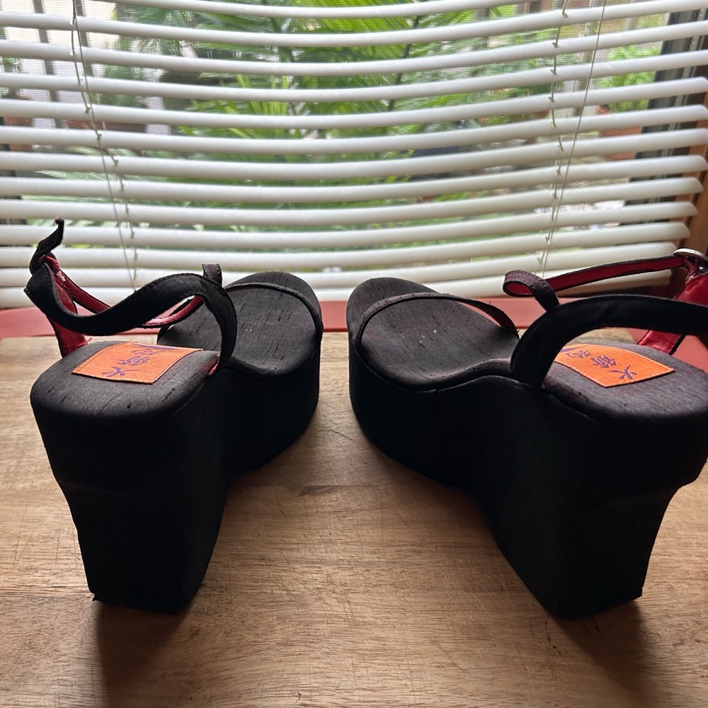 Rocket Dog chunky wedge platform heels, size 9, excellent condition - Picture 4 of 13